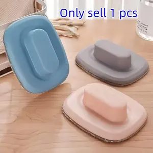 Window Screen Cleaning Brush, Dry & Wet Use, Thickened Handheld Plastic Mesh Brush, Home Glass Cleaner Tool, Household Cleaning Tool, New Design