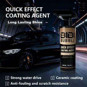 BIBI-BUBBLE Car Coating Spray, Quick Car Wax & Polish,Waterless Wash Solution, Hydrophobic Polymer PaintSealant, Long-Lasting Auto Surface Protection