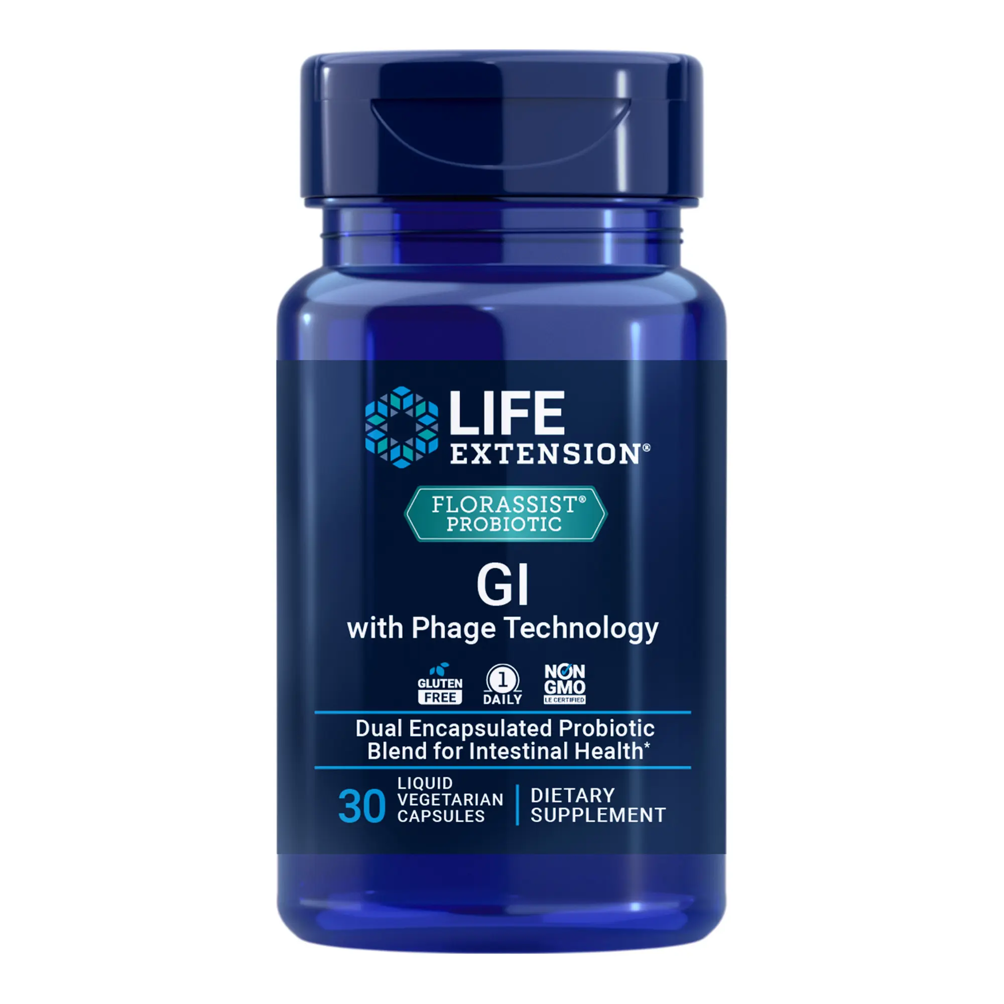 Life Extension FLORASSIST® Probiotic GI with Phage Technology 30 Liquid Vegetarian Capsules Life Extension FLORASSIST® Probiotic GI with Phage Technology 30 Liquid Vegetarian Capsules