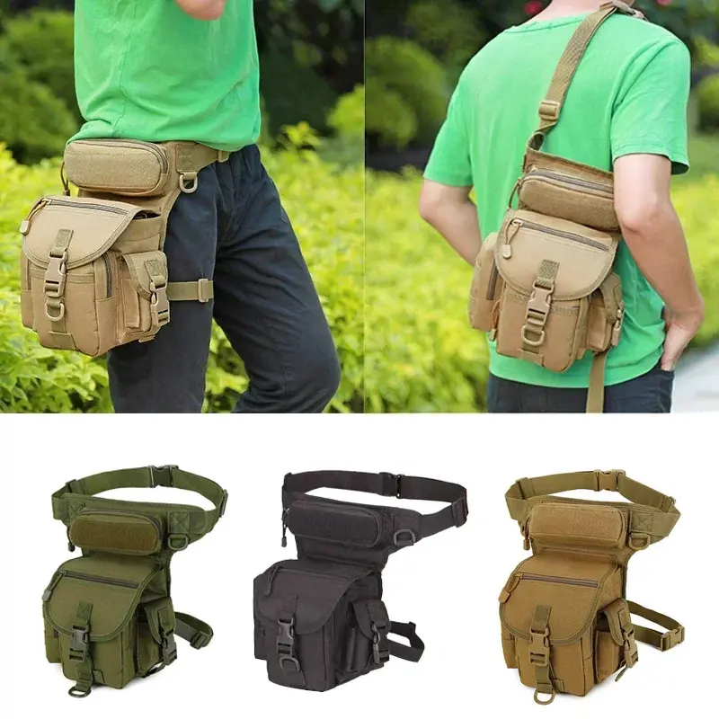 Tactical Leg Waist Pack, Waterproof Oxford Cloth Nylon Outdoor Mountaineering Bag - Portable, High-Strength, Durable, Multifunctional Sports & Outdoor Accessory