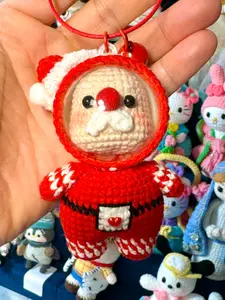 Crochet Characters Astronauts Keychain finished products 100% Handmade 4 Inches