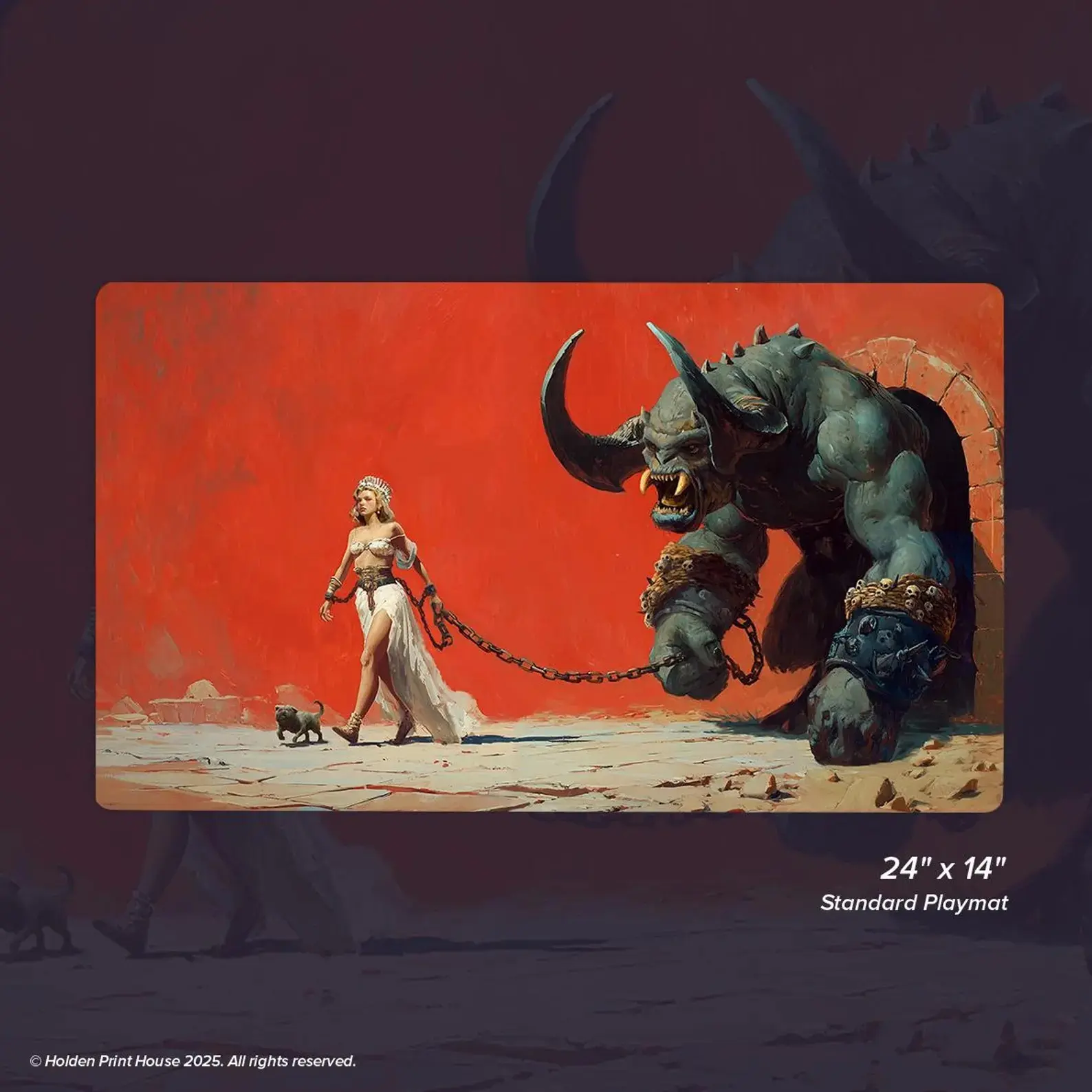 Bone Queen Mousepad _ Dark Fantasy Desk Mat