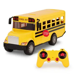 DRIVEN by Battat RC School Bus - Big Yellow Remote Control Toy with Realistic Lights Sounds & Movable Parts for Kids 3+