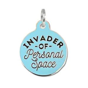 Invader Personal Space-QR Code Dog Tag
