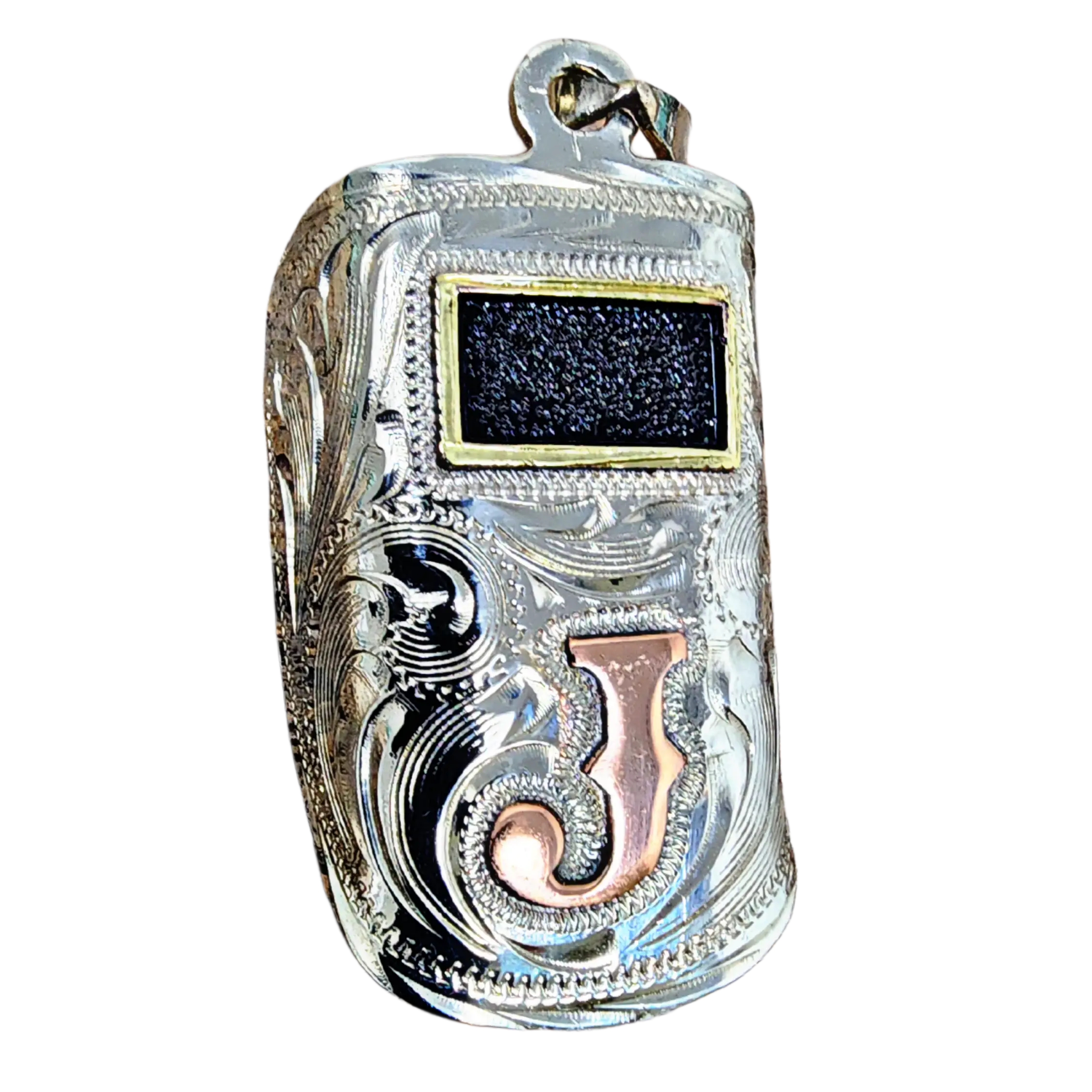 Handmade Sugar Scoop Welding Hood Pendant Custom Copper Initial Western Jewelry Metal Chain Charms Gift for Welders