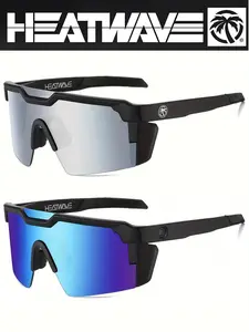 2 Pairs Casual Cycling Glasses, PC Frame, Decorative Lenses, Suitable for Travel, Outdoor Adventures, Holiday Gifts, New Year Presents