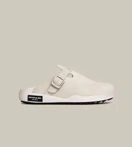 VAGABOND SUEDE ECRU DRIFT CLOGS