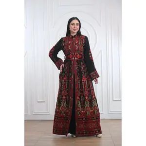 Palestinian Women’s Heritage Embroidered Thobe - الثوب الفلسطيني