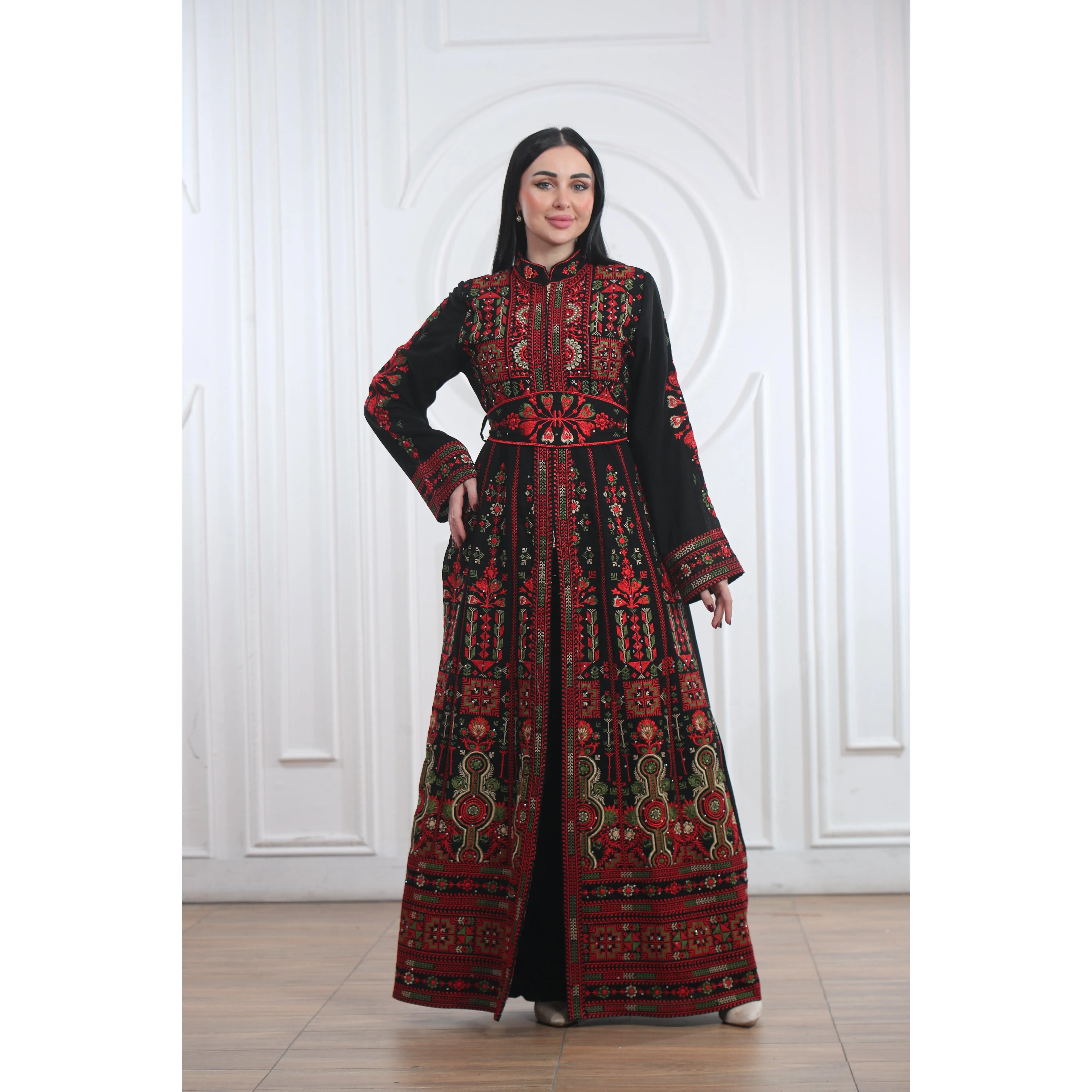 Palestinian Women’s Heritage Embroidered Thobe - الثوب الفلسطيني
