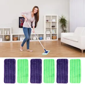 6 Pack Reusable Mop Pads (Excluding Mop) Compatible with Swiffer Sweeper Mop-Dry Sweeping Cloths & Wet Mopping Cloths for Household Cleaning,Washable Microfiber Pads for Mopping Floors,Hand Tools Kits