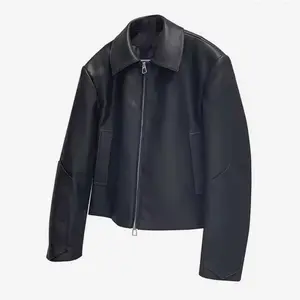 Men's Platinum Link Custom Leather Jacket - Faux Material - Menswear