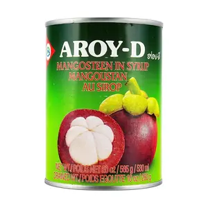 AROY-D Thai Mangosteen in Syrup 565g - Perfect for Fruit Desserts and Milk Tea Toppings
