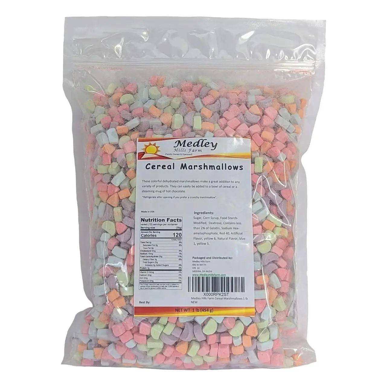 Medley Hills Farm Dehydrated Cereal Marshmallows 1 lb