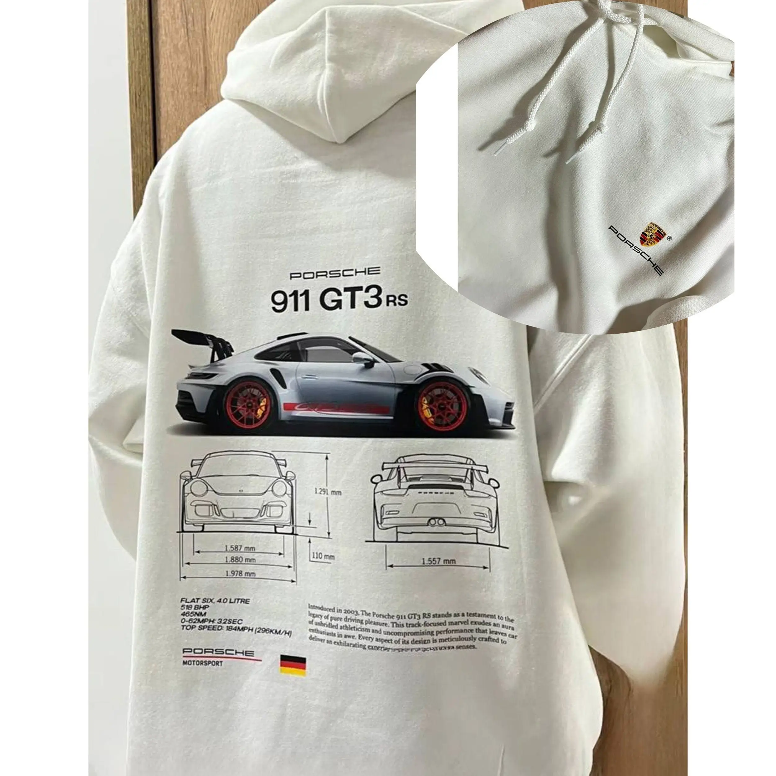 Porsche 911 Gt3 Rs Aesthetic Tshirt Porsche 911 Gt3 Rs 2 Side Tshirt Porsche Shirt Tees, Crewnecks, Hoodies – Ideal Gifts for Both Genders - Unisex
