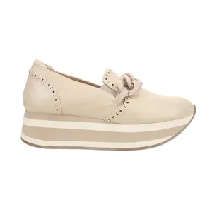 Corkys Womens So What Metallic Platform Slip On Loafers Casual - Gold