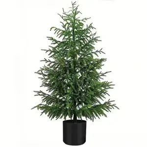 Artificial Norfolk Pine - Perfect for indoor and outdoor holiday decorations, including planters, artificial Norfolk Pine, holiday season, indoor and outdoor decorations, Artificial Trees Outdoor