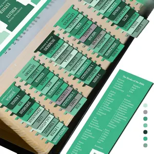 Bible Tabs Premium Tear Resistant Bible Tabs – Easy to Apply, Laminated for Durability – Old & New Testament – Perfect for All Bibles - for Women and Men (Mint)