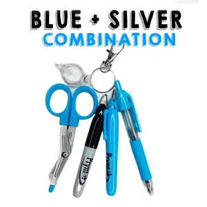 Light Blue Set 4" Badge Accessories
