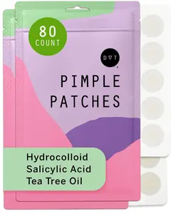 Dot Pimple & Zit Patches for Face – All-Natural Custom Triple-Action Formula Absorbs, Clears & Brightens Acne Spots with Hydrocolloid, Vitamin C, Tea Tree Oil & Salicylic Acid (10mm, 80ct)