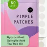 Dot Pimple & Zit Patches for Face – All-Natural Custom Triple-Action Formula Absorbs, Clears & Brightens Acne Spots with Hydrocolloid, Vitamin C, Tea Tree Oil & Salicylic Acid (10mm, 80ct)