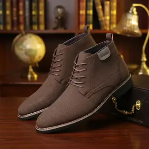 Men’s Business Casual Boots – Comfortable Footwear for Office & Work Wear  Leather Closed Toe FootwearRAIMENTRY