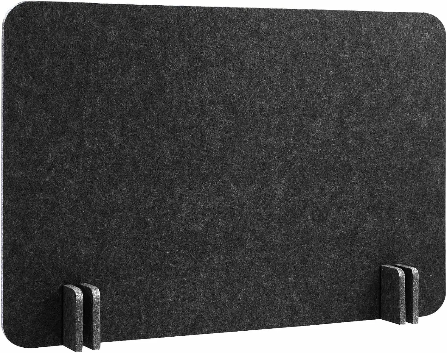 1 Pcs Acoustic Freestanding Desk Divider Desk Partition 16 x 24 Inch Table Freestanding Privacy Panel Visual Distraction and Noise Reducing for Office Classroom (Black Gray)