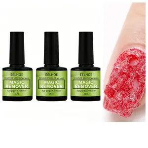 3 Bottles 15ml Gentle Nail Glue Remover, Professional Nail Polish Dissolver for Salon & Home Use, Quickly Removes Nail Glue & Base Gel Without Damaging Nails, Easy & Fast Nail Removal Liquid, Non-Irritating Formula for Natural & False Nails