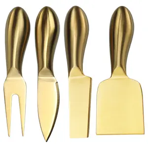 4 Pieces Stainless Steel Cheese Knives Set,Knife Fork Slicer Butter Knife Set for Charcuterie and Cheese Spread Kitchen Cooking,Christmas Gift for Women Men,Hand Tools Kits