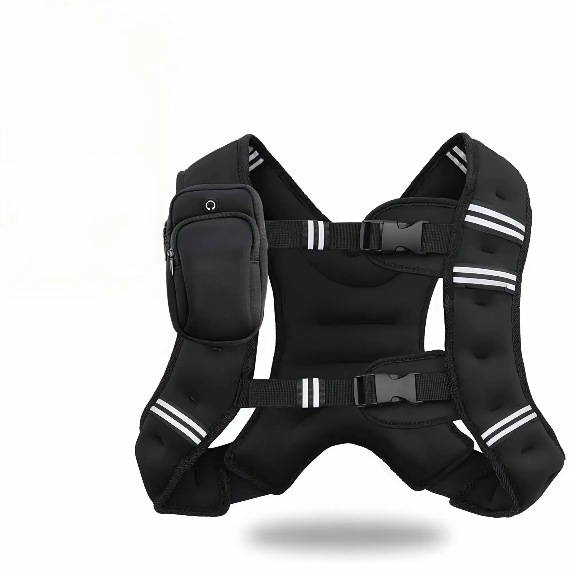 Weighted Vest 6lb8lb12lb16lb20lb30lb for Men Women with Reflective Stripe Weight Vests Adjustable for Workout Strength Training Running Fit