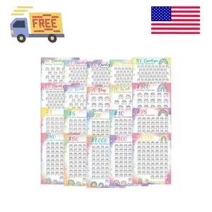 20 Sheets Money Saving Challenge Binder Trackers