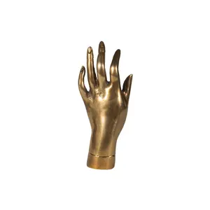 Alice Lane Princess Hand – Decorative Brass Ring Holder Sculpture, Hand Figurine for Tabletop Decor Accent, Art Object for Shelf, Desk & Home Décor