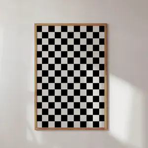 Checker Poster Trendy Digital Prints Checkered Wall Art Funky Poster Checkers Decor Trendy Wall Art Groovy Wall Art Boho Digital Prints