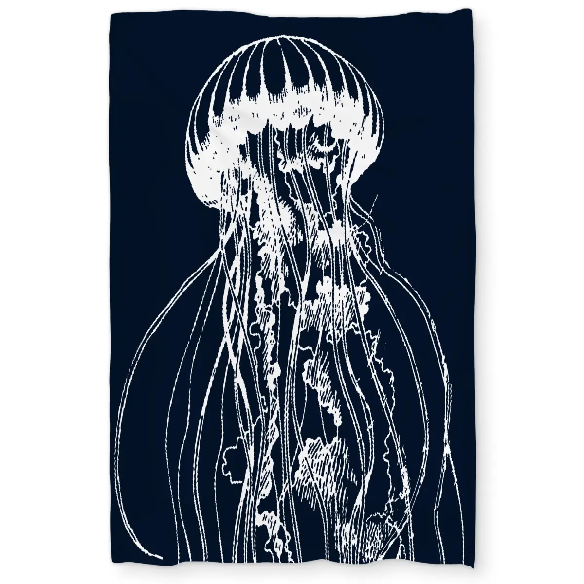 360 Stand Twin XL Duvet Cover - Breathable Microfiber Fabric with Microfiber Face, Jellyfish Marine Animals Art Illustration, Coastal Theme Soft Furnishings for Twin Extra Long Bed Home Decor, Machine Washable Duvet, Jellyfish Art