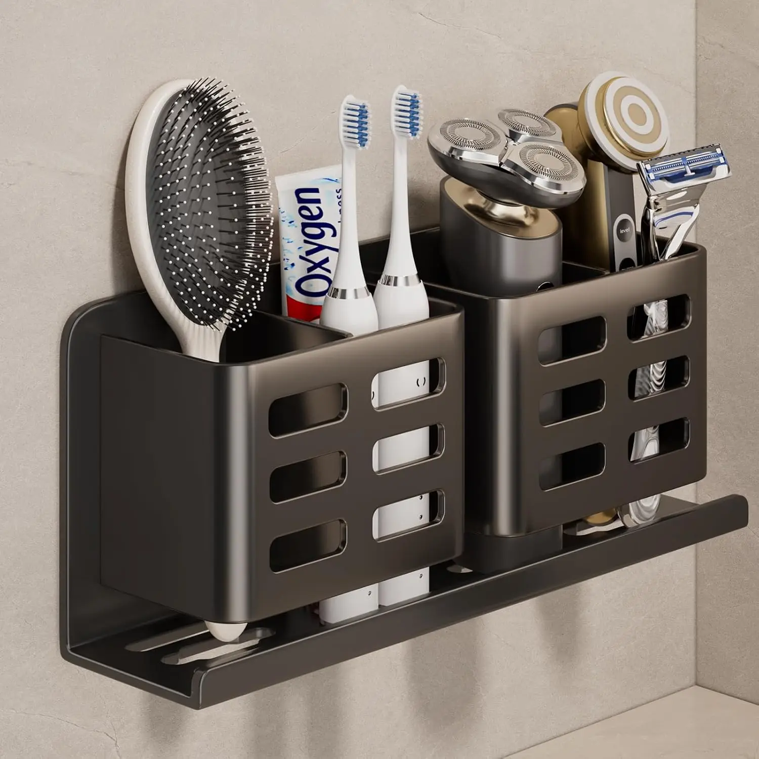 Holder Self-Adhesive Hanging Bracket Shower  Razor Holder Suitable for , , Razor and Comb etc Bathroom Storage