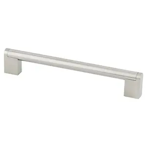 212 MAIN Berenson Studio Pull Handle, 2023-90SS-P Model, 192 mm CC, Stainless Steel Rectangular Door Hardware
