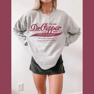 Vintage Dr Peppeer Sweatshirt - Retro Soda Dr Pepperrrr Gifts for Her - Gildan Crewneck Sweatshirt for Fall and Winter