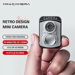 Vintage Mini Digital Camera HD Pixel Keychain, Ccd Campus Digital Camera with 8GB Memory Card, Perfect Gift for Friends and Classmates, Portable Camera, Pocket Camera