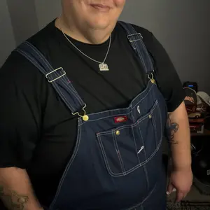 Dickies Indigo Bib Overalls, Men's Overalls Workwear,100% Cotton,Multiple Pockets,With Hammer Loop for Tools