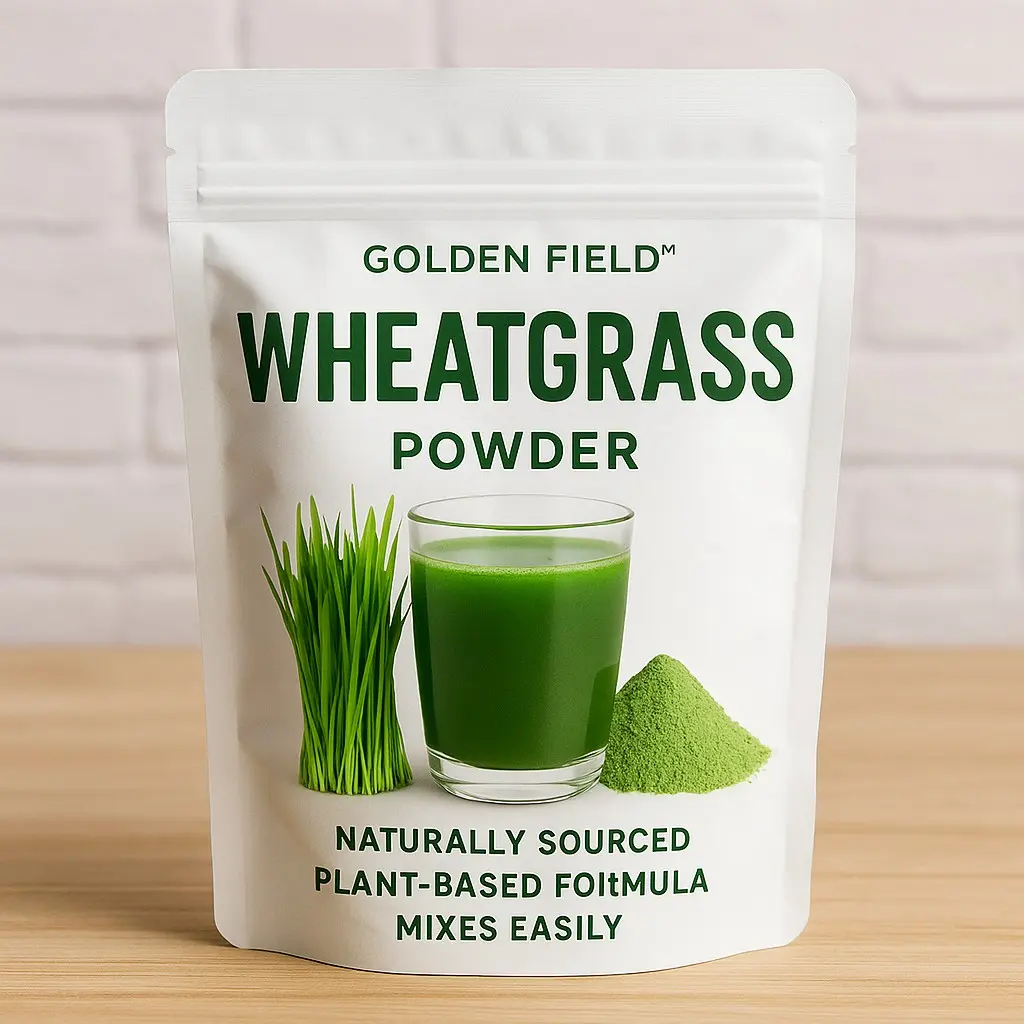 Pure Wheatgrass Powder | Finely Ground Leafy Green Superfood for Smoothies, Baking & Sauces | Nutrient Boost