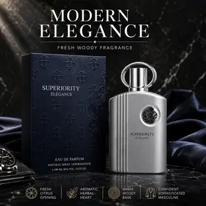 Superiority Élégance Men's Eau De Parfum | Fresh Woody Cologne for Everyday Confidence 100ml