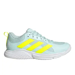 adidas Womens Court Team Bounce 2.0 Volleyball Volleyball Sneakers Shoes - Blue, Yellow