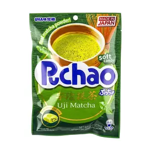 UHA Puchao Japanese Matcha Cream Filled Gummy Candies 90g - Authentic Uji Green Tea Flavor