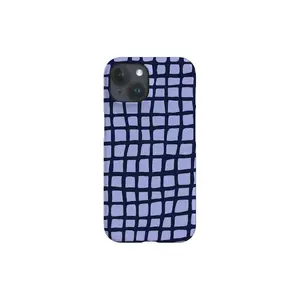 [New Arrivals]Blue Check Grid Phone Case: Summer Holiday Pool Design