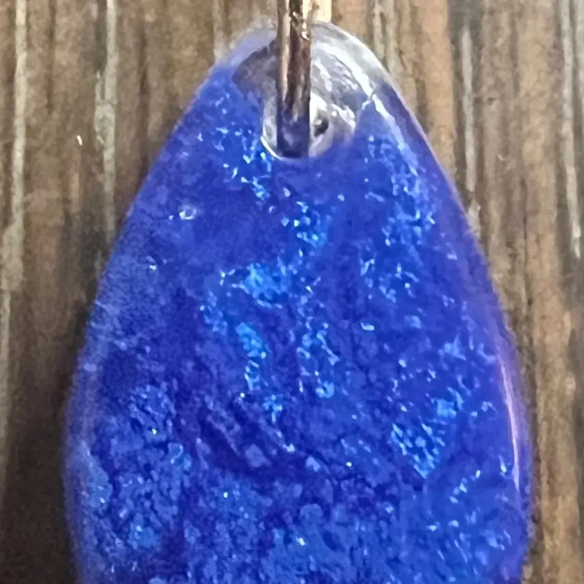 Hand made resin pendant
