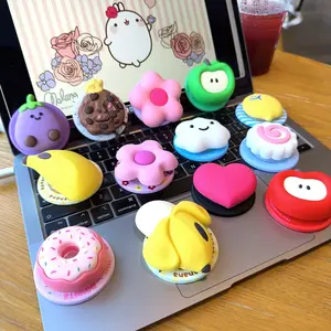 A Particularly Unique And Unconventional Style Cute For Banana Flower Eggplant Cookie Dopamine Magnetic Mobile Phone Holder Magnetic Phone Stand Cell Phone Holder