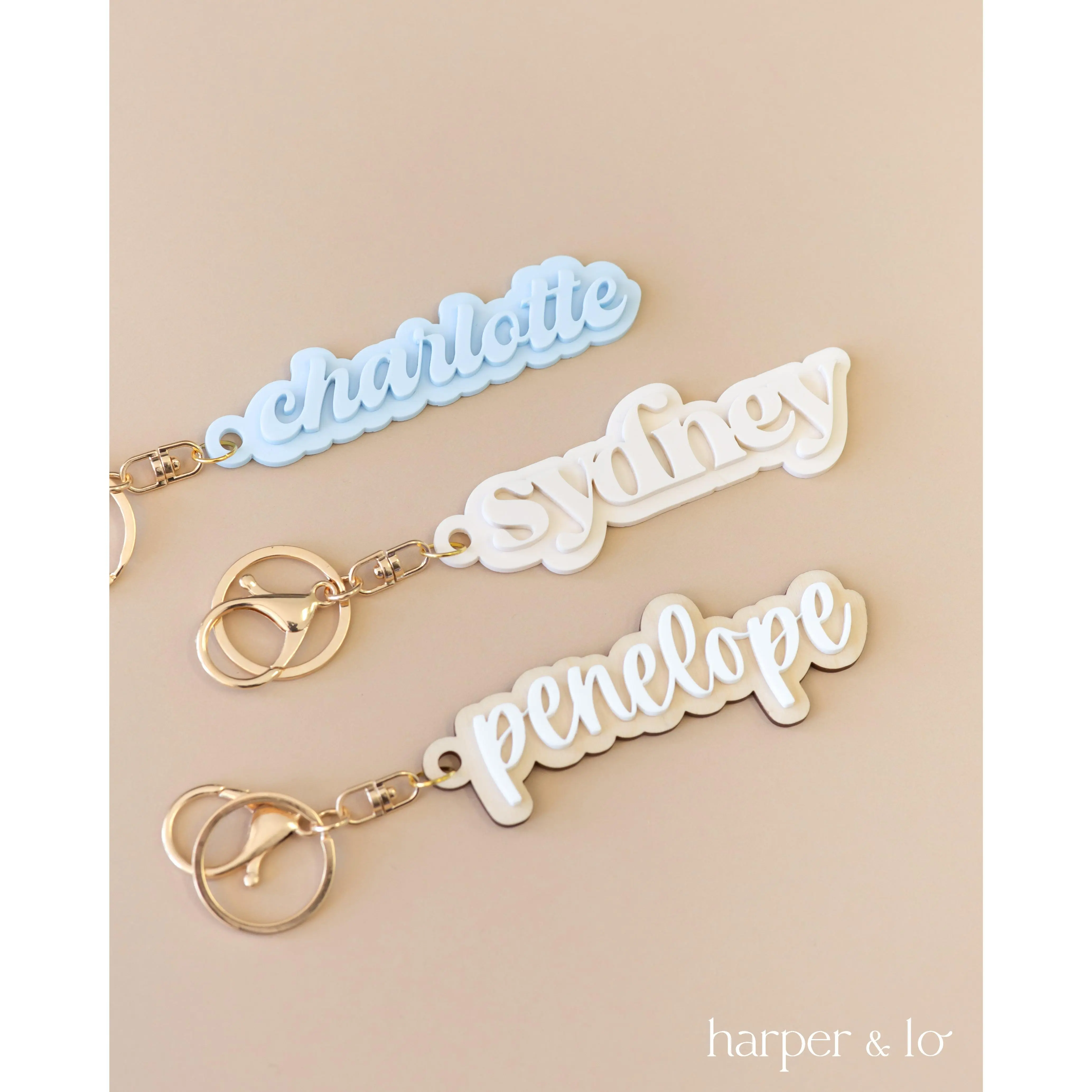 Custom Name Acrylic Keychain | Version B Custom Name Acrylic Keychain | Version B