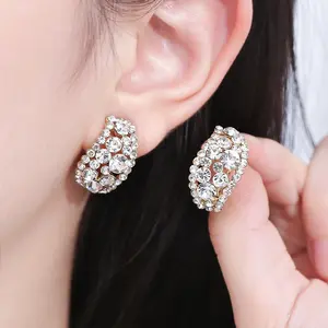 LisiZen Bestselling Blingbling Full Diamond Stud Earrings S925 Silver Needle High Quality Fashion Unique Small Fresh Temperament Premium Earrings DZEH1632