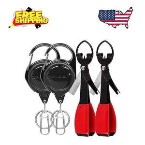 Fishing Knot Tying Tool, Multifunctional Fly Fishing Nippers with Retractor