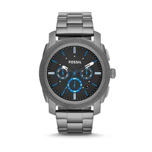 Fossil Men's Machine Stainless Steel Smoke Chronograph Watch