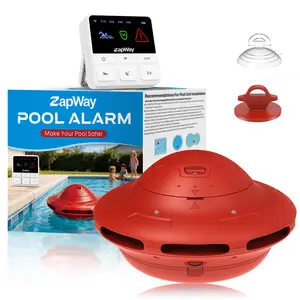 Pool Alarm with Indoor Receiver, 110dB Loud Floating Safety Pool Alarms with App Remote Control for Inground & Above Ground Pools